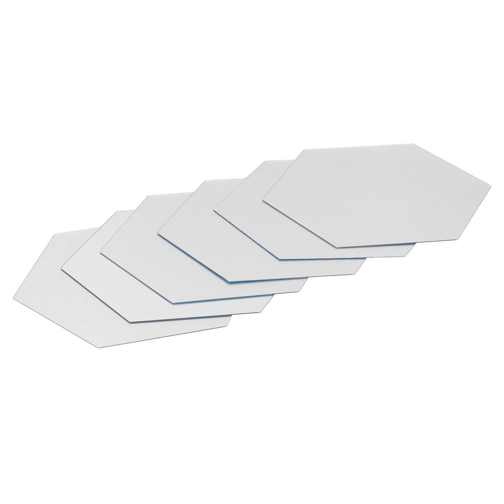 Mirror Wall Stickers Removable Hex Decals Home Living Room Bedroom Decoration Silver18x16x9.2cm (234pcs Sticker) 32Pcs