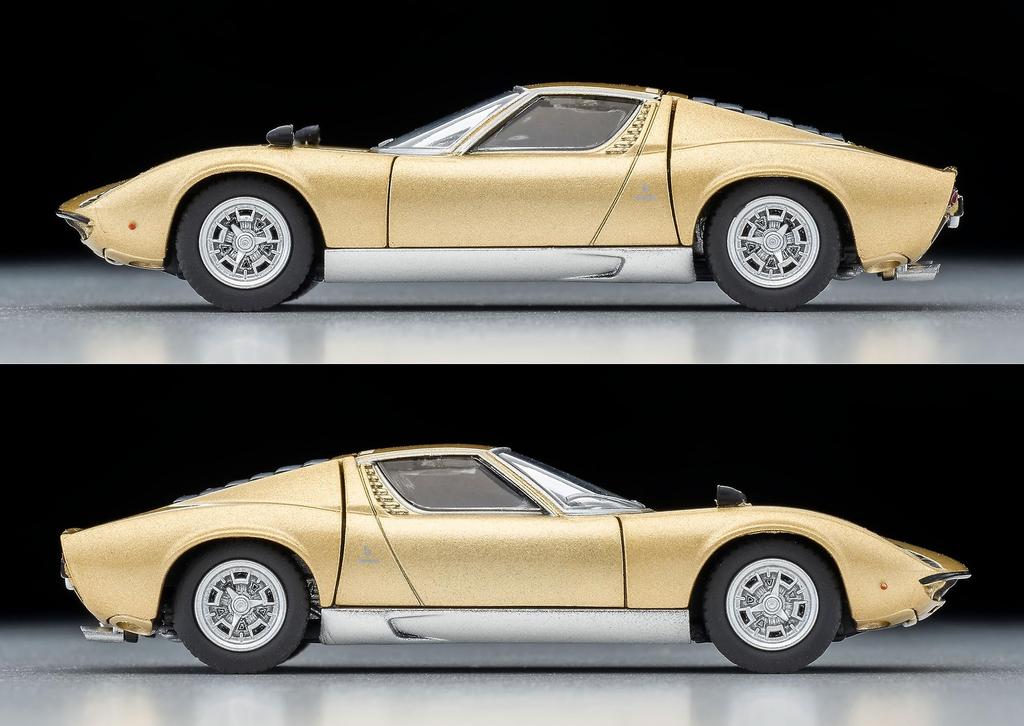 Tomica Limited Vintage LV Lamborghini Miura S Gold Finished Product 1/64