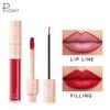 Double Head Lipstick Lip Gloss Liquid Lipstick Lip Liner Matte Lip Glaze Waterproof Non-stick Cup Lipstick Pen