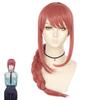 Chic Chainsaw Man Makima Wig Long Pink Braid Synthetic Fiber For Cosplay And Party Props
