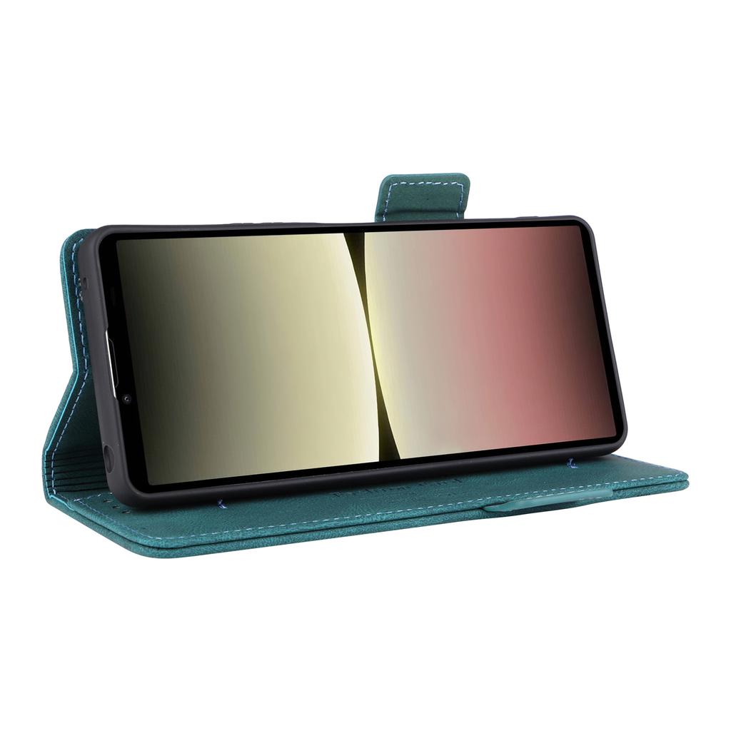 Для телефона Sony Xperia 10 V Чехол-кошелек из ПУ кожи с аппаратным декором и подставкой Чехол для телефона