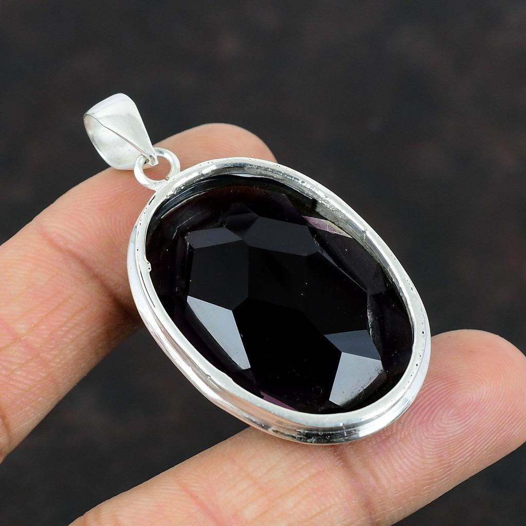 Граненый Африканский Аметист Подвеска Стерлингового Серебра 925 Подвеска Ювелирные Изделия Ручной Работы Совершенно Новый Подвеска Подвеска Из Драгоценного Камня Аметист Ювелирные Изделия Для Подарков