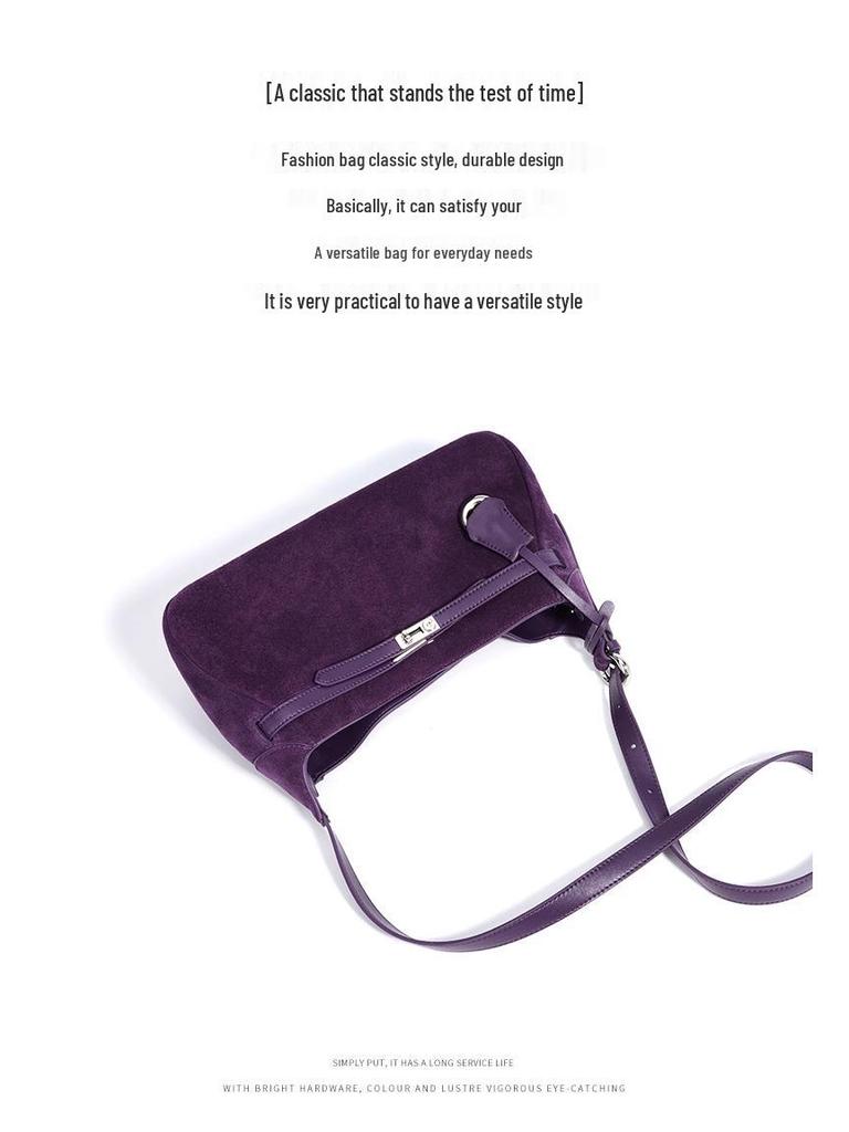 2025 Сумка женская подмышечная и через плечо из матовой кожи - Универсальная дорожная маленькая квадратная сумка