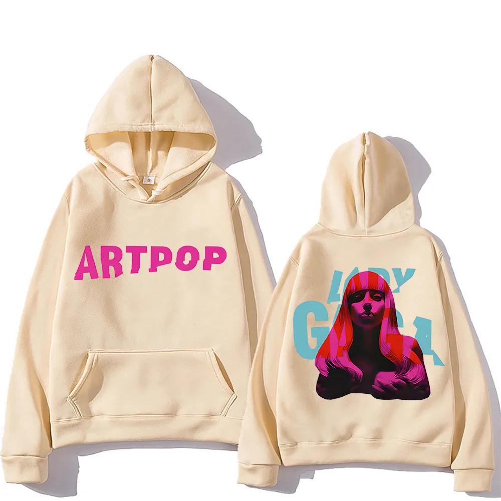 Lady Gaga Hoodie Double-sided Printing Comfortable Aesthetic Sweatshirts With Hooded Gothic Clothing Moletom Pullovers