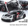 1:Масштаб 24 Модель автомобиля 911 Gt3 Rs Panamera Игрушка Металлический литье под давлением Спортивные автомобили Двери открываются Музыка Свет Модели Украшения для гостиной