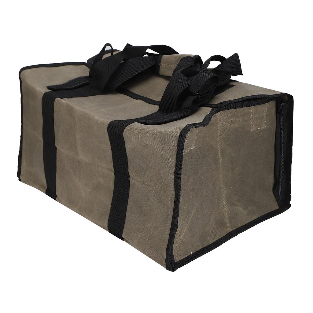 Сумка для переноски бревен, водонепроницаемая, двойного назначения, переносная, вощеная, брезентовая, сумка-тоут для перевозки дров