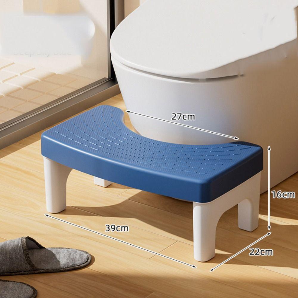 Plastic Foot Stool Non-slip Poop Stool Portable Toilet  Seat  Stool  Home Adult
