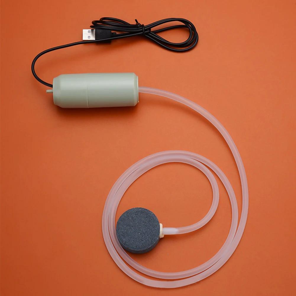 Мини Аквариумный Воздушный Насос Портативный USB Аквариум Кислородный Воздушный Насос С Аэратором Бесшумный Энергосберегающий Кислородный Насос Для Аквариума Рыбалки