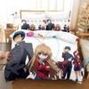 Toradora Bedding Set Single Twin Full Queen King Size Bed Set Adult Kid Bedroom Duvet Cover Sets 3D Print Anime Bed Sheet Set