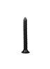 Semaxy Anal Silicone Long Beyond the Fish Scale Anal Dildo with Suction Super Long Anal Anal Anal Unisex Adarutto Goods with Concave and Convex Black