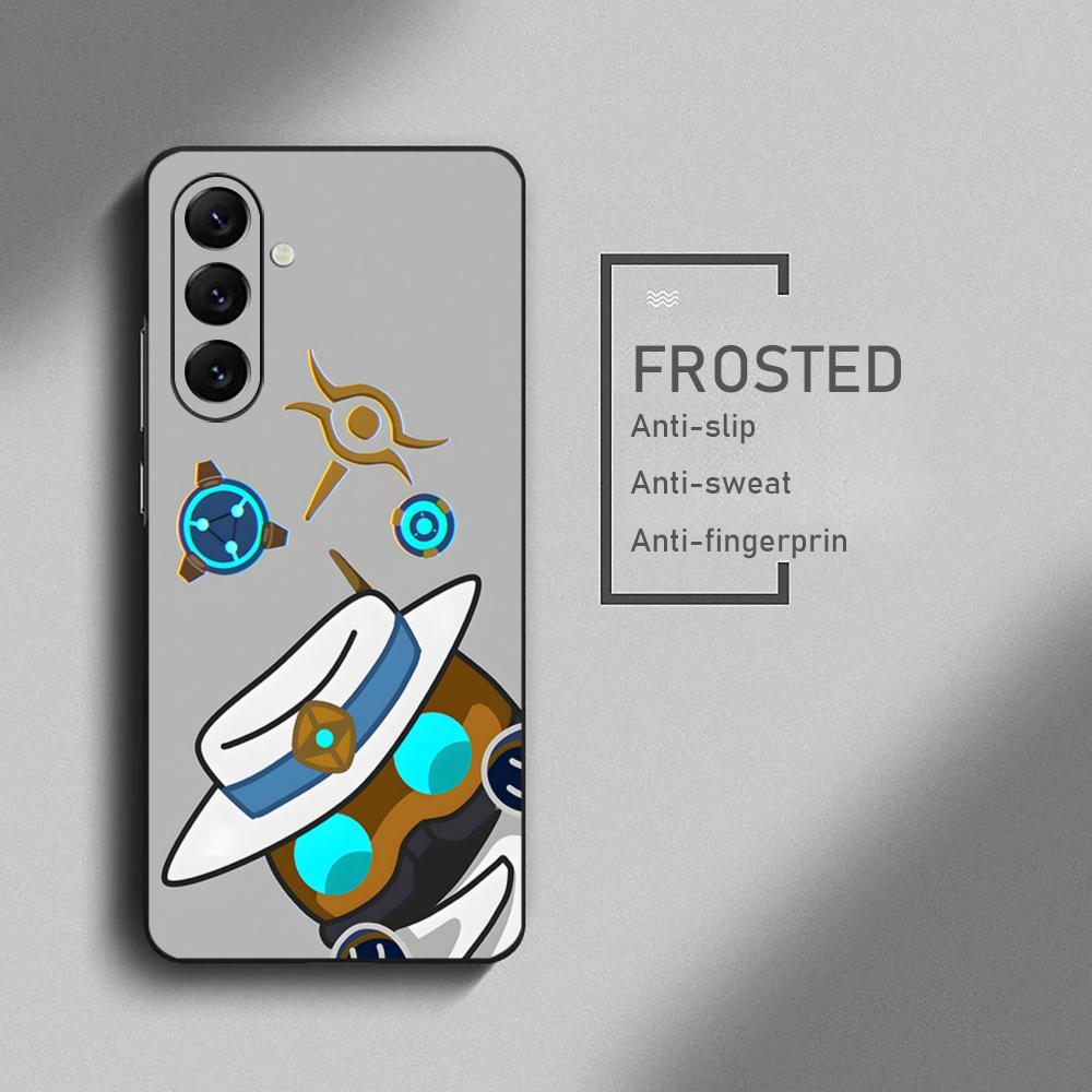 Valorant Game Cypher Cool Phone Case For Samsung Galaxy S25 S24 S23 S22 S21 S20 Plus Ultra Note20 Soft Black