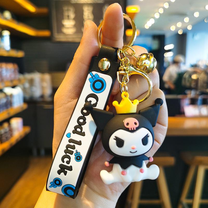 Брелок Sanrio Куроми Кукла Аксессуар Брелок для ключей автомобиля Сумка для пары Кавайный Милый Персонализированные Подарки Мода Y2k Игрушки Аниме Мультфильм