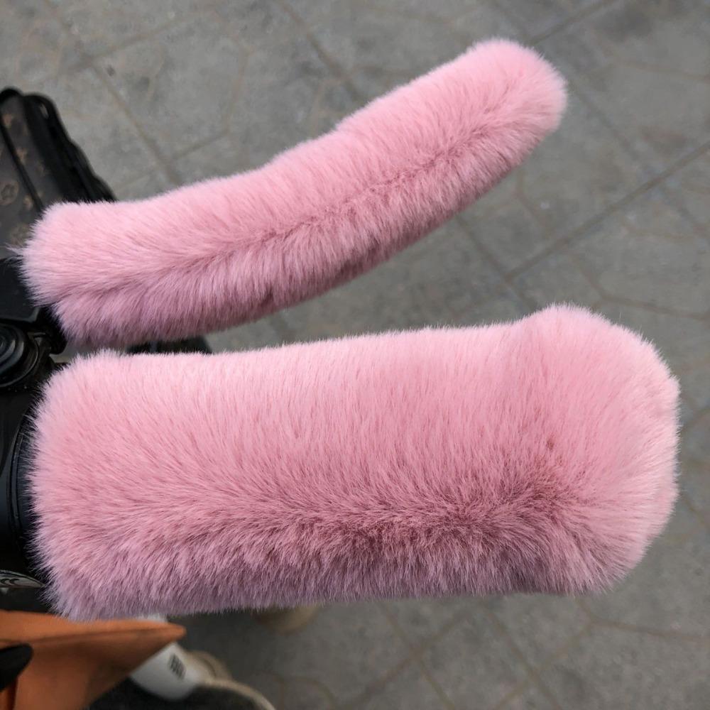 A Set Warm Insulation Motorcycle Handle Guards Three-Wheeled Plush Hand  Winter Riding