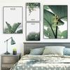 Природа зеленое растение лист холст картина современные листья настенные художественные постеры и принты скандинавские декоративные картины для комнаты домашний декор
