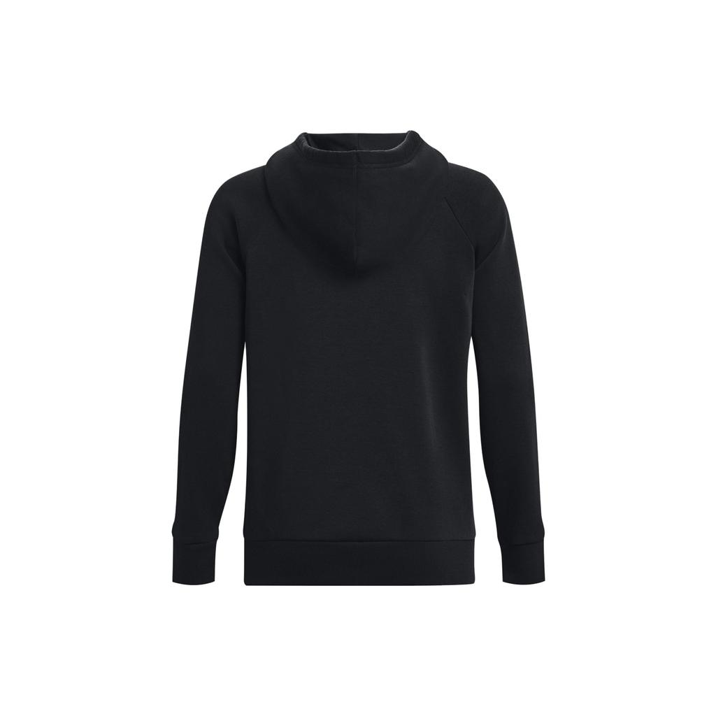 Under Armour Женский свитшот UA Rival с капюшоном из флиса с принтом букв, с длинным рукавом, черный 1379501-001