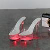 Ladies Stilettos Sexy Catwalk Model Crystal Shoes Luminous Stage 190 Series 15cm Heel 6.5cm Platform LFD