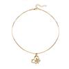 Accessories Fashion Diamond Alloy Pendant Ladies Love Butterfly Necklace Clavicle Chain
