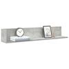 VidaXL Wall Shelves 2 Pcs Concrete Grey 100x16.5x16.5 Cm, Floating Shelf, Hanging Shelf, Corner Wall Shelf, 860043