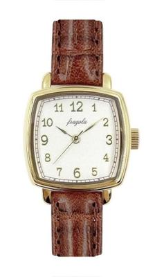 [Подписаться] Женские часы Fragola Classic Square N05423A-1 DBR Коричневые