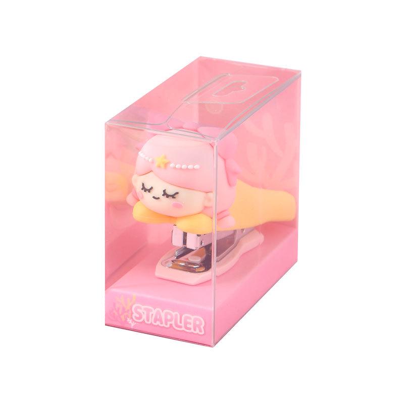 Mini Cartoon Mermaid Stapler - Cute, Creative, Portable Student Stationery