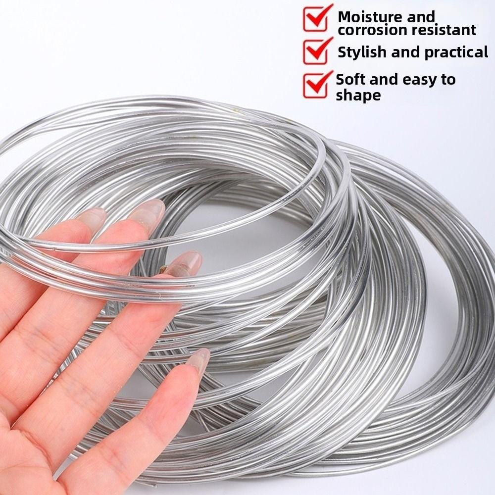 Soft Aluminum Wire 10Meter Metal Wire Rope New Floristry Wire  For Bracelet Necklace