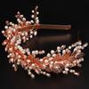 Trendy Preal Rhinestone Bridal Crown Luxury Alloy Leaf Wedding Hair Accessories For Women Brides Headdress Handmade Headpiece