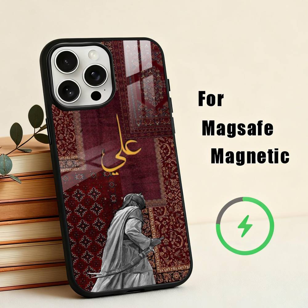 Чехол для телефона I-Имам Хусейн S-Шиит Али-I Для iPhone17,16,15,14,13,12,11 Plus,С крышкой для магнитной беспроводной зарядки