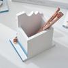 Large Capacity Wooden Pen Holder Ocean Style Pen Container  Office Desktop Decoration