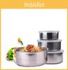 Универсальный набор контейнеров из нержавеющей стали с герметичными крышками для сохранения свежести надолго