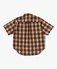 Beipeu Ombre Check Relaxed Fit Ss Shirt (M) Yellow