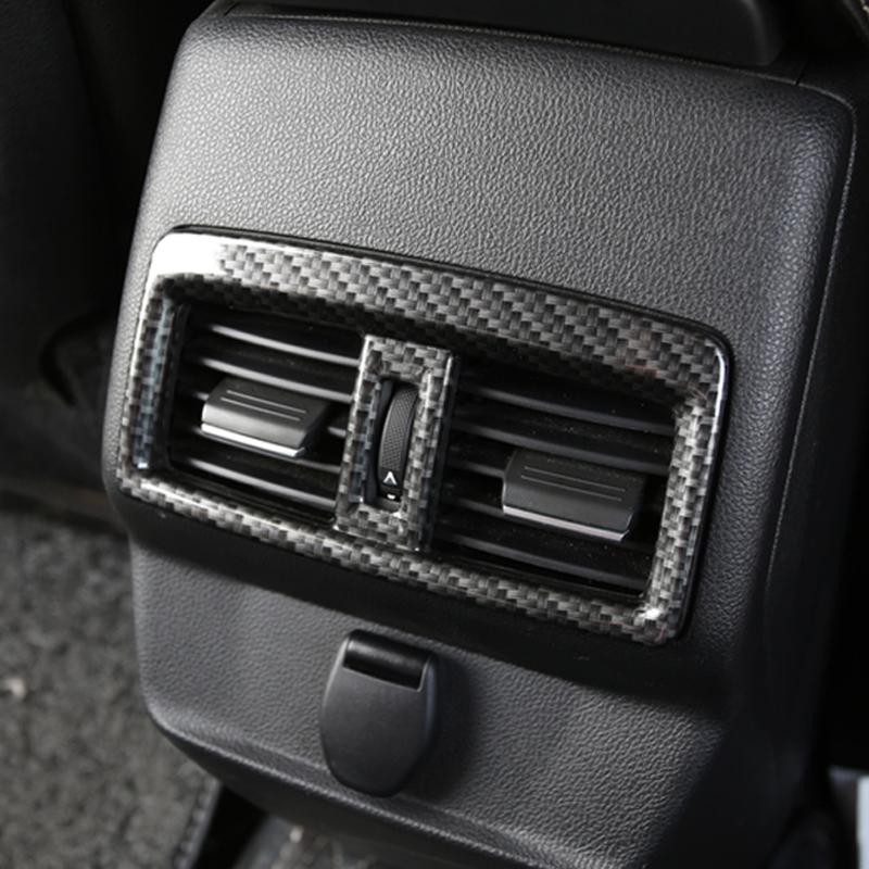 Для Renault Koleos Samsung QM6 2016-2023 ABS карбоновое заднее вентиляционное отверстие, защитная накладка, подлокотник, наклейка на вентиляционное отверстие, аксессуары