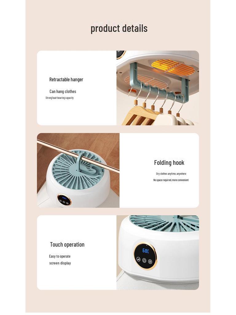 Компактная складная бытовая сушилка для одежды, одеял и обуви