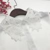 Female Embroidery Fake Collar for Sweater Blouse Detachable False Lapel Blouse Tops Women Clothes Collars Accessories