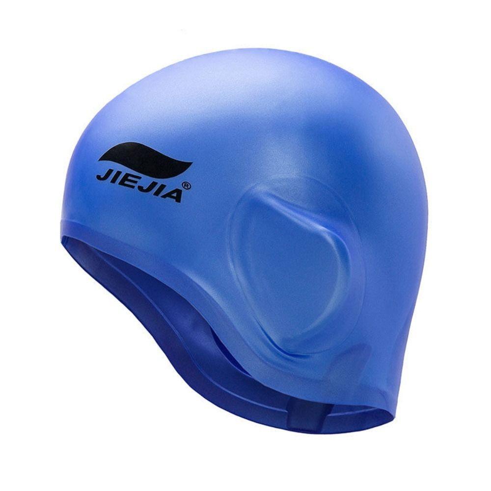 Protect Ears High Elastic Diving Hat Protect Ears Swim Hat Swim Pool Cap Silicone Swimming Caps