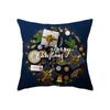Christmas Theme Snowflake Christmas Decoration Print Pattern Cushion Cover Home Living Room Sofa Decoration Pillow Pillow Cover