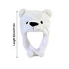 Animal Plush Moving Hat Cartoon Movable Ears Airbag Cap Animal Hat Headgear  Kids Adult Gifts