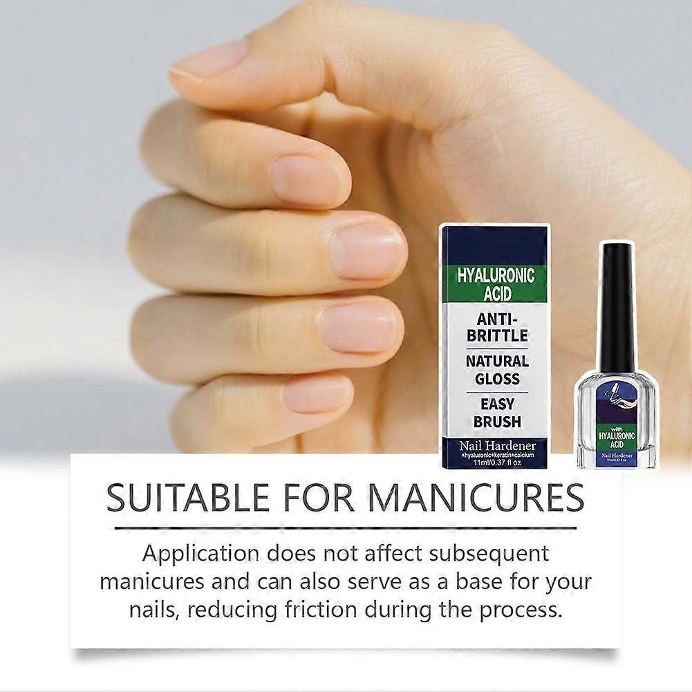 Hyaluronic Acid Nail Treatment, Nail Strengthening Liquid Reduces Brittle Nails and Promotes Healthy Nail Growth for Men Women