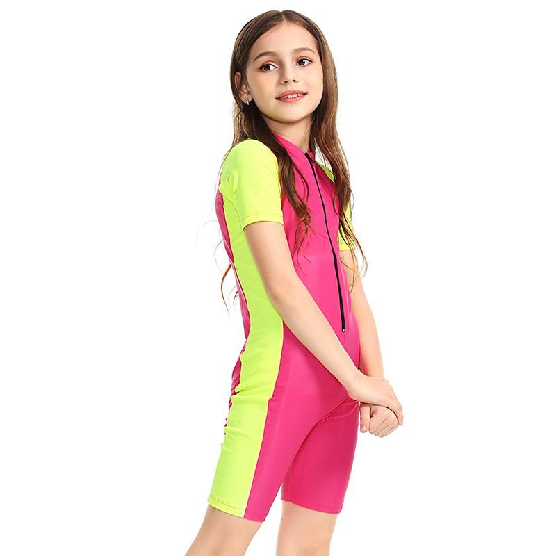 Kids Full Coverage UV Protection Rash Guard Swimsuit Snorkeling Diving Surfing Water Sports