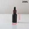 Frosted Black Glass Dropper Bottles Bright Glass Empty Dripper Pipette Bottle Plastic Lid For Essential Perfume Oil Serum