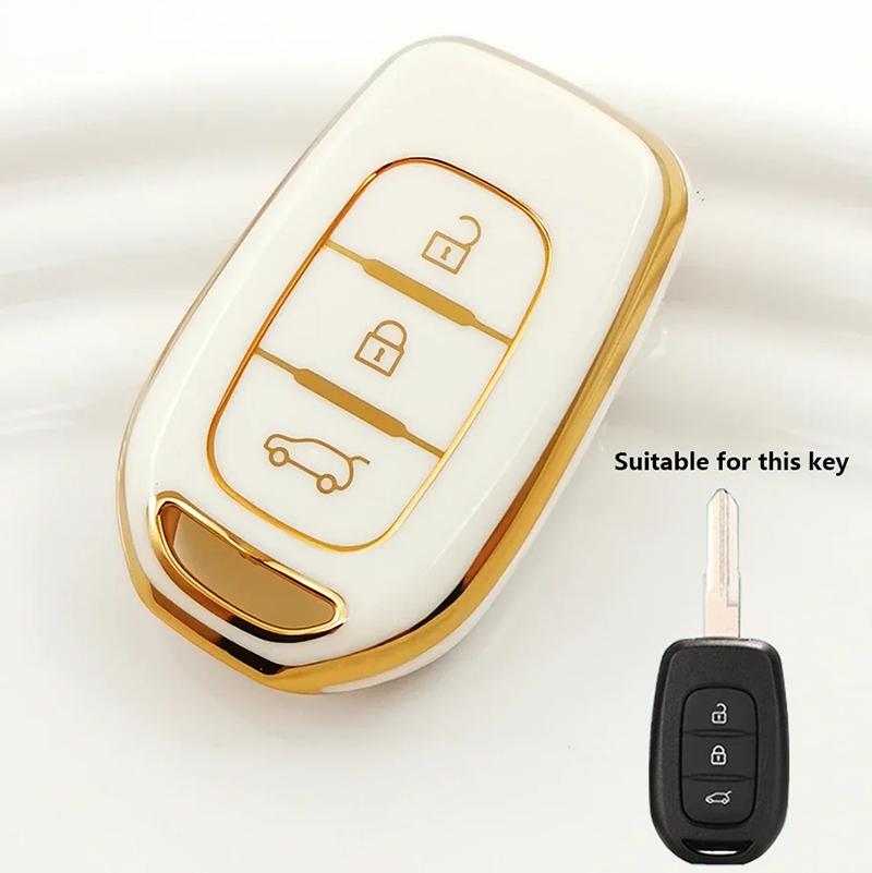 Чехол-брелок из ТПУ с 3 кнопками Держатель оболочки Для Renault Clio Modus Clio Dacia Sandero Logan Duster Dokker