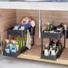 Under-Sink Organizer Bathroom Storage Rack Strong Load-bearing Rustproof Easy To Install 2 Tier Cabinet Organizer Shelf