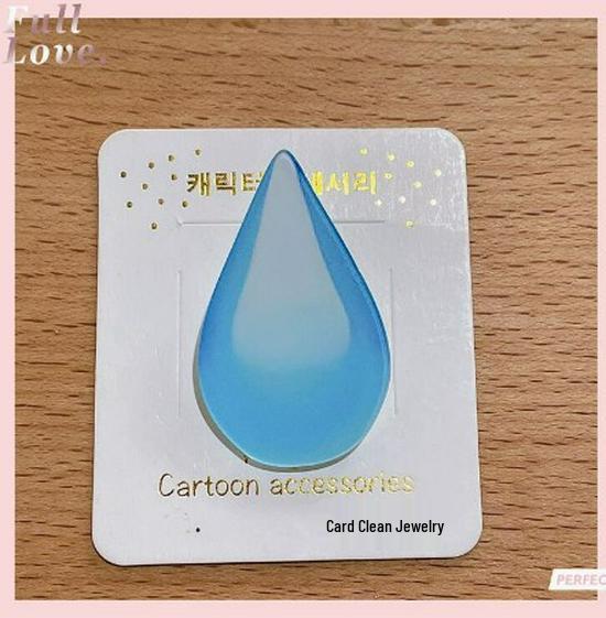 Креативная брошь в виде капли пота.: Забавная, милая мультяшная булавка