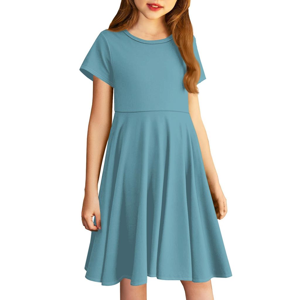 Girl Skirt Cute Solid Color Dress For Children Little Skirt