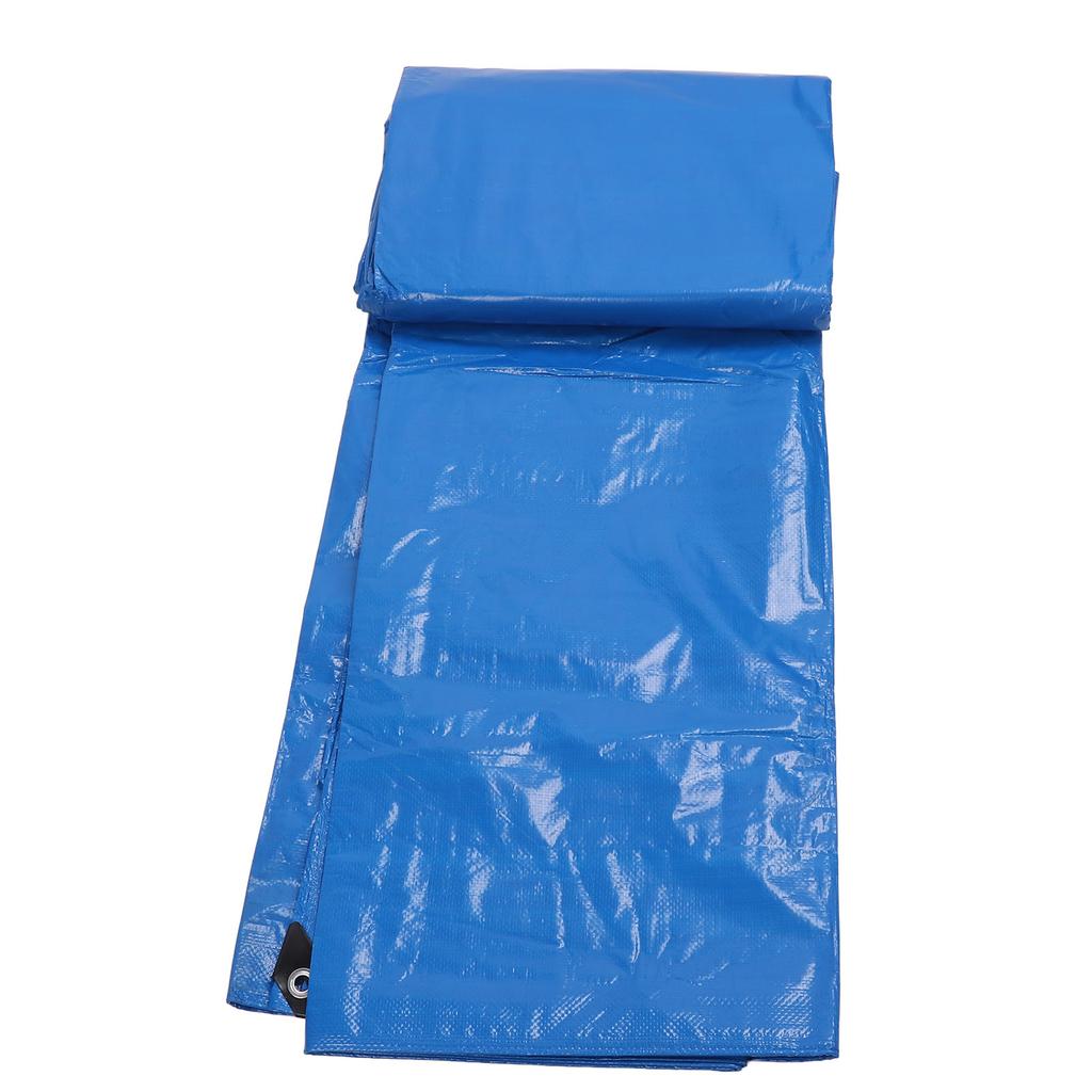 Тяжелый полиэстеровый брезент 6x6 м, синий, водонепроницаемый, устойчивый к УФ-излучению, многоцелевой полиэстеровый брезент