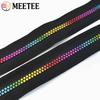 1/2 шт. Молния из смолы №5 15-80 см Открытый/Закрытый конец Автоматическая блокировка Молнии Радужные зубцы Молния Сумка Пальто Наборы для ремонта Молнии Швейные принадлежности