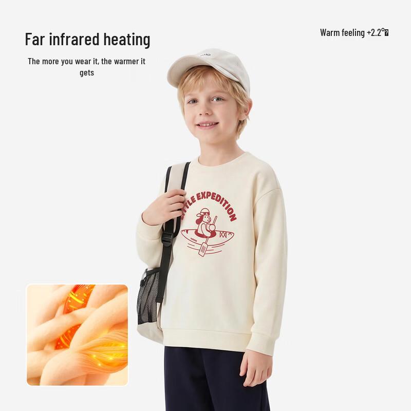 YEEHOO Children's Thermal Fleece Crewneck Sweatshirt