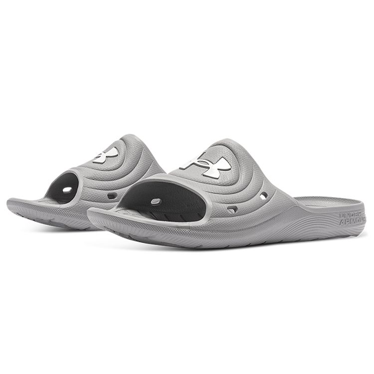 Under Armour Locker 4 Slide Mod Grey Men Sneakers White 3023758-100