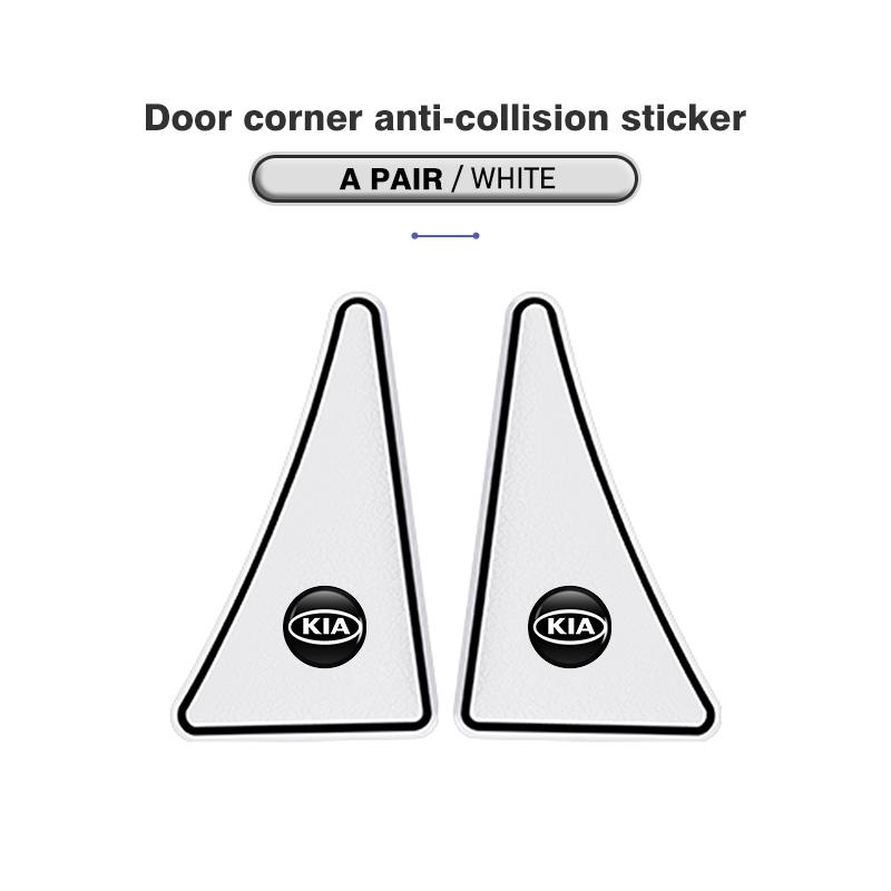 FMTH6 For KIA 2Pcs Car Door Corner Protective Cover Anti-collision Stickers Auto Accessories Cerato Soul Venga Forte Spectra Sedona