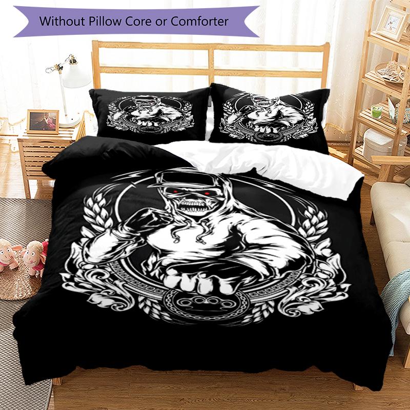 3pcs boxing Bedding Set Duvet Cover Closure Includes 1 Duvet Cover & 2 Pillowcases, Soft and Comfortable for All Seasons.