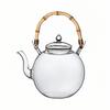 OULOVECO Handmade Heat-Resistant Glass Teapot with Tea Filter, Jumping Red Teapot, Perfect for Fruit Tea, Camellia Tea, Craft Tea, and Half-Tea,
